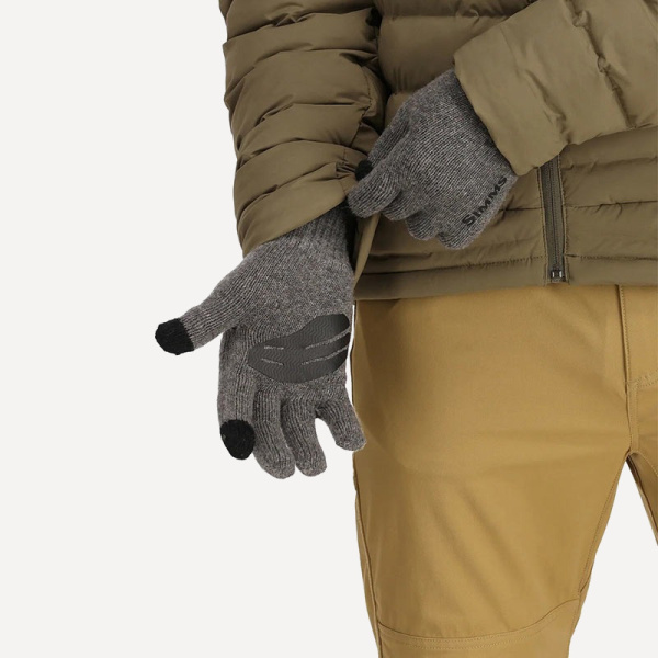Перчатки Simms Wool Full Finger Glove (S/M; steel)